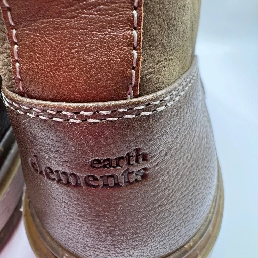 Earth Elements Abound Mens 11 Taupe Leather Suede Chukka Boots CBGP072021‎